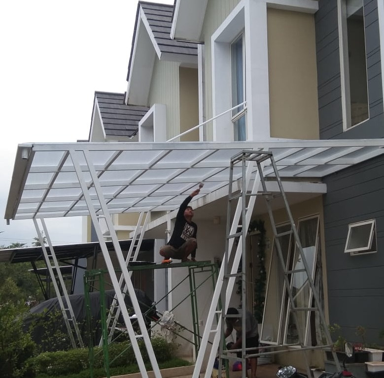 Jasa Pasang Kanopi Solarflat 3mm Jabodetabek